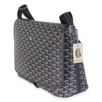 Navy Goyardine Canvas Capetien Messenger