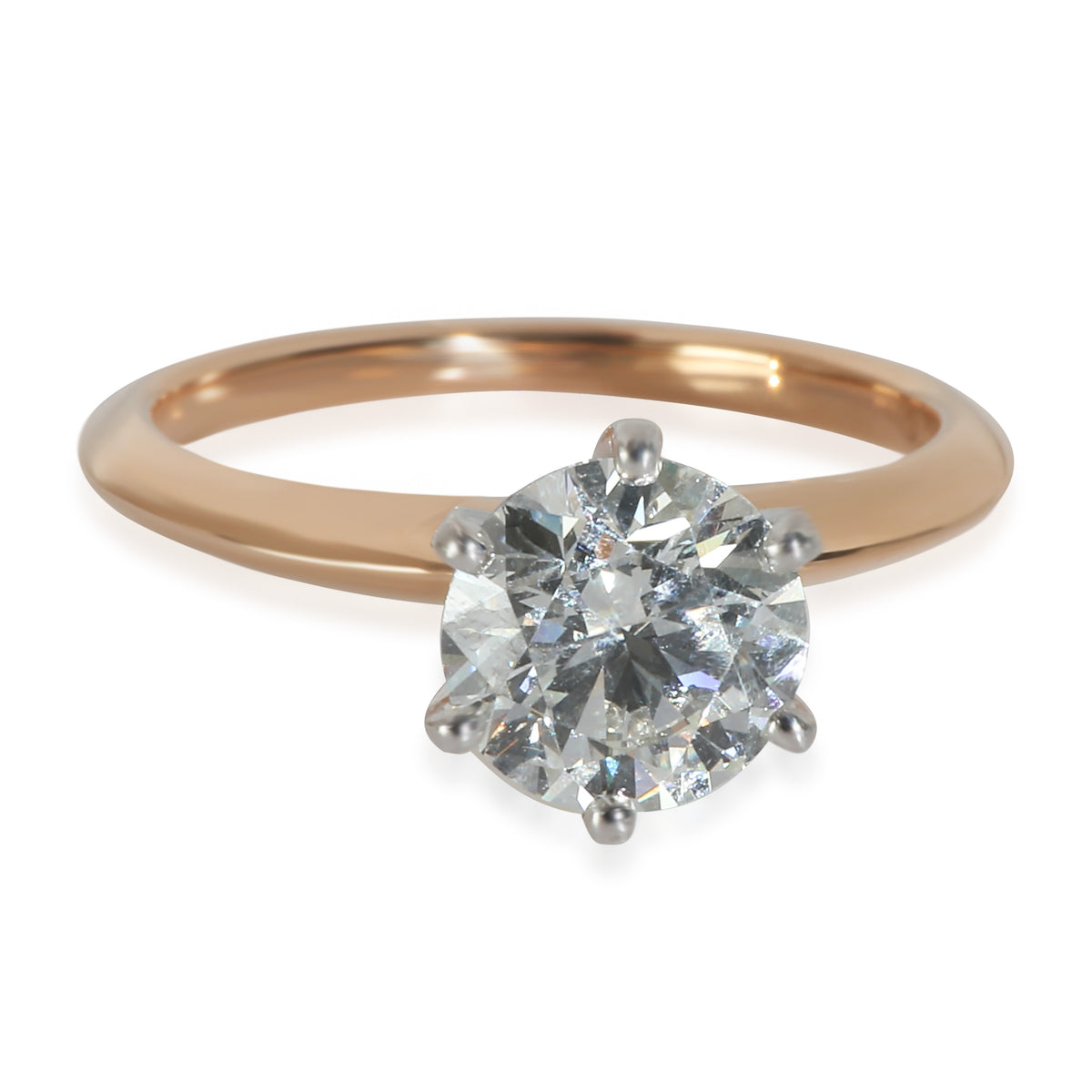 1.3 ct Diamond Tiffany Solitaire Engagement Ring