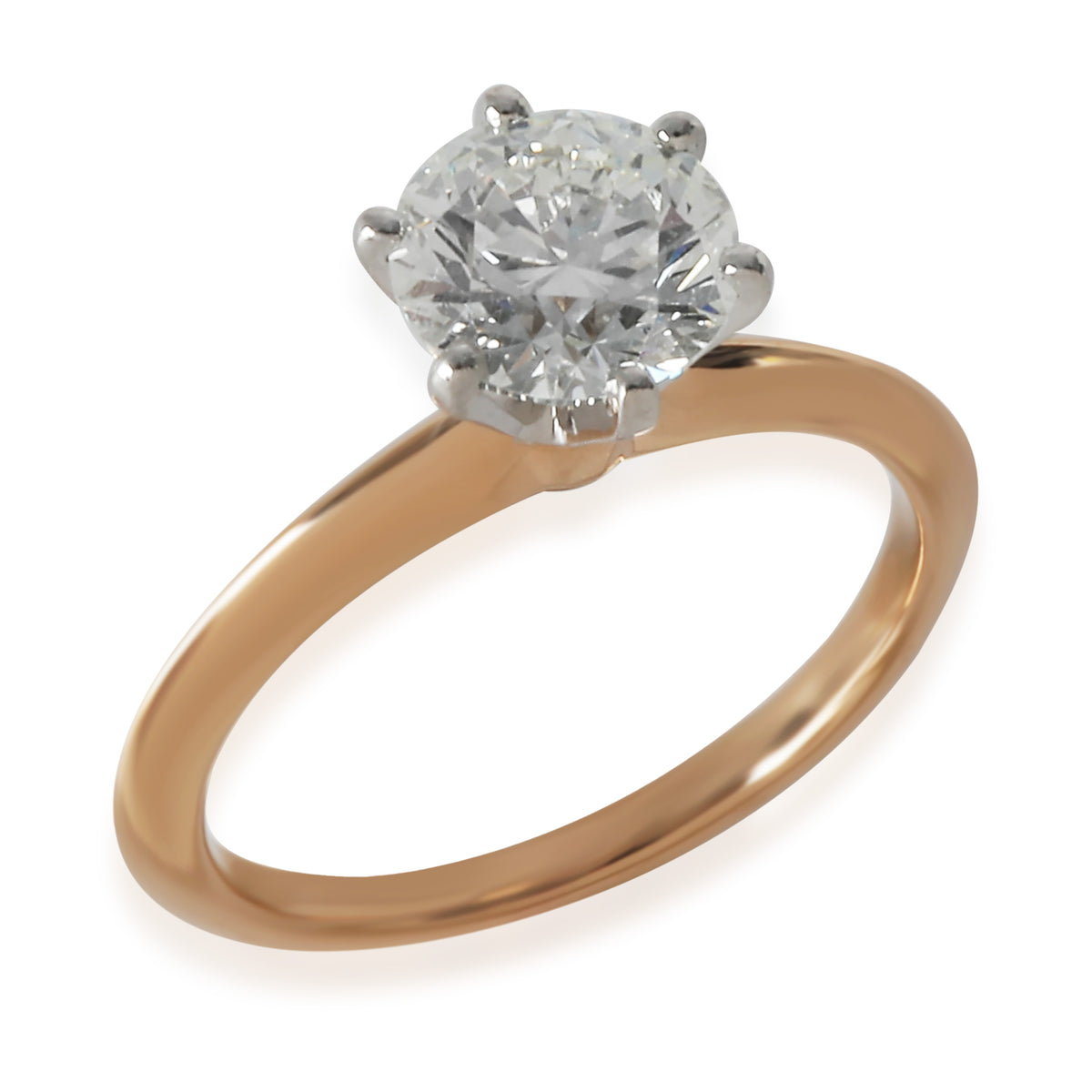 1.3 ct Diamond Tiffany Solitaire Engagement Ring