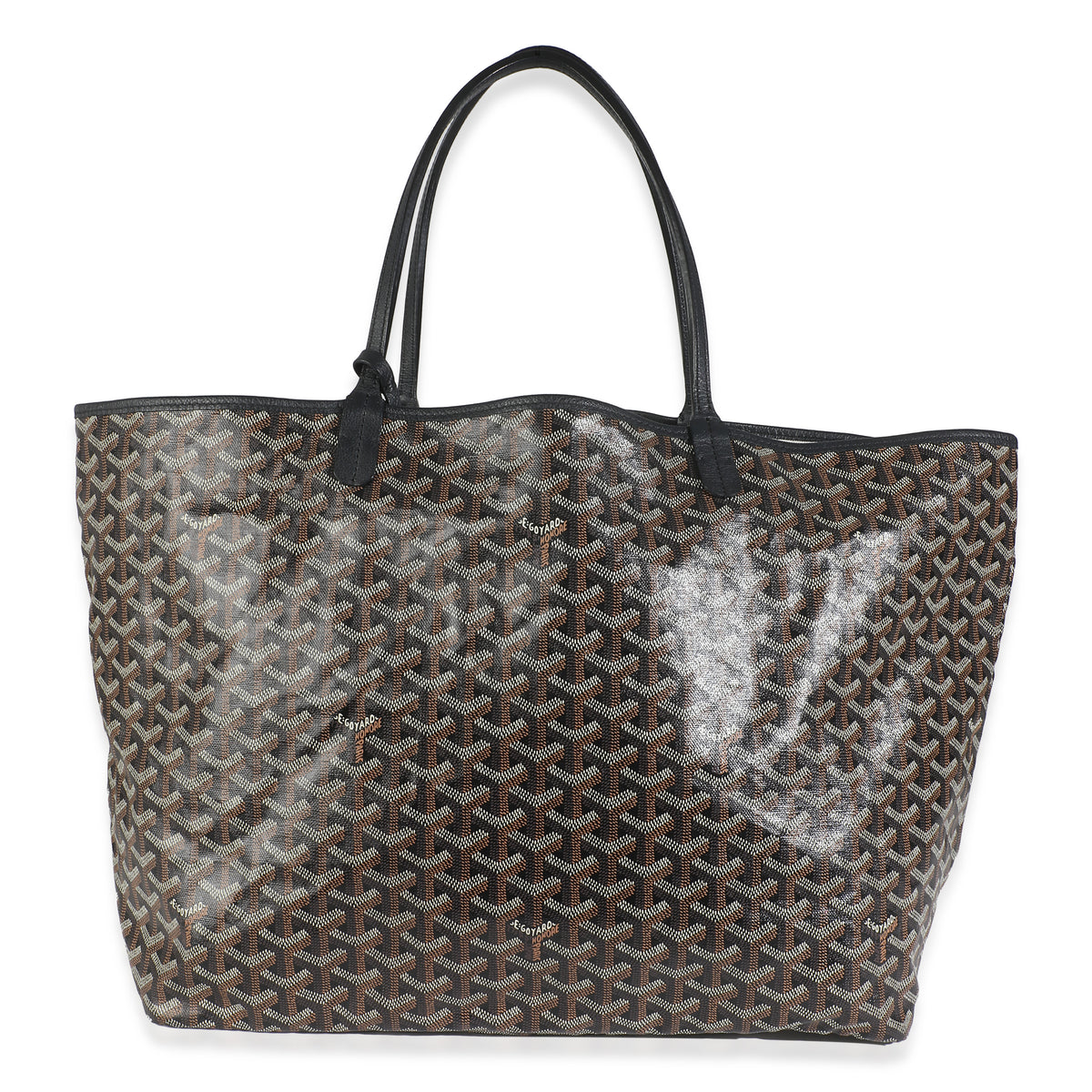 Black Goyardine Canvas French Bulldog Saint Louis GM