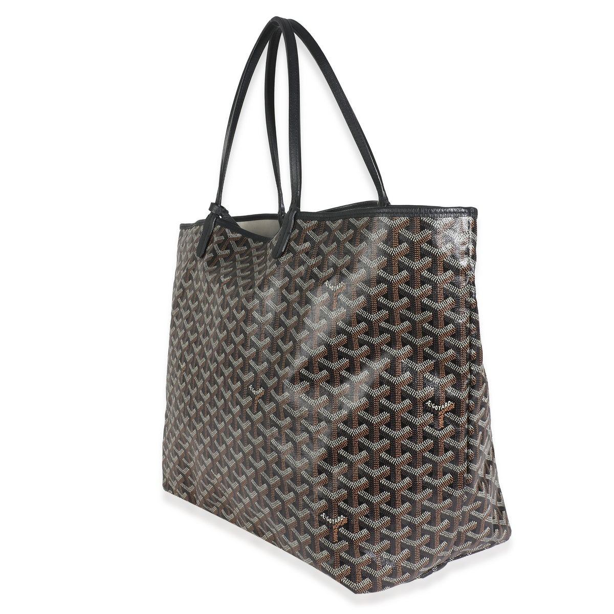 Black Goyardine Canvas French Bulldog Saint Louis GM