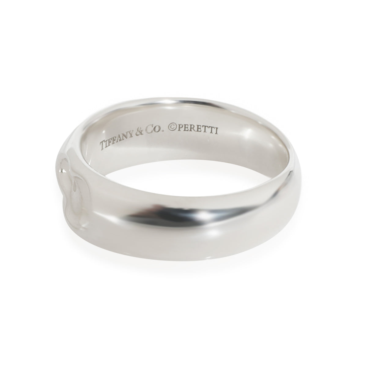 Sterling Silver  Elsa Peretti Carved Heart Ring