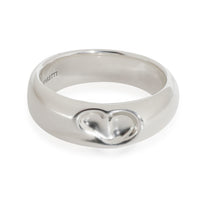 Sterling Silver  Elsa Peretti Carved Heart Ring
