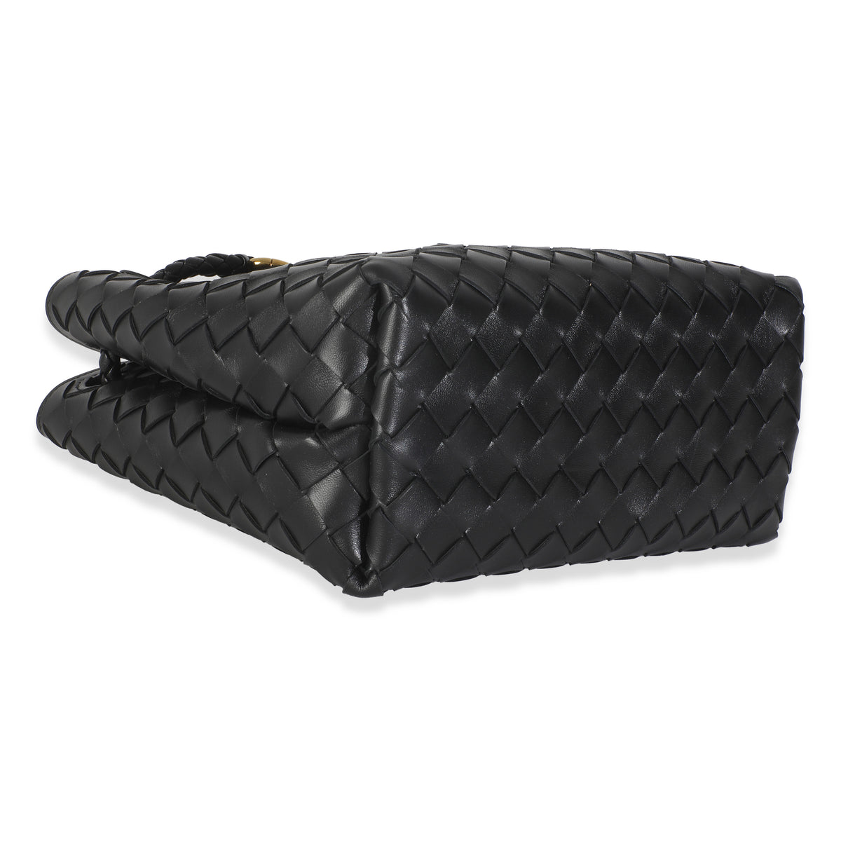 Black Nappa Intrecciato Small Andiamo Bag