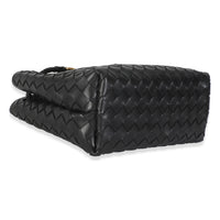 Black Nappa Intrecciato Small Andiamo Bag