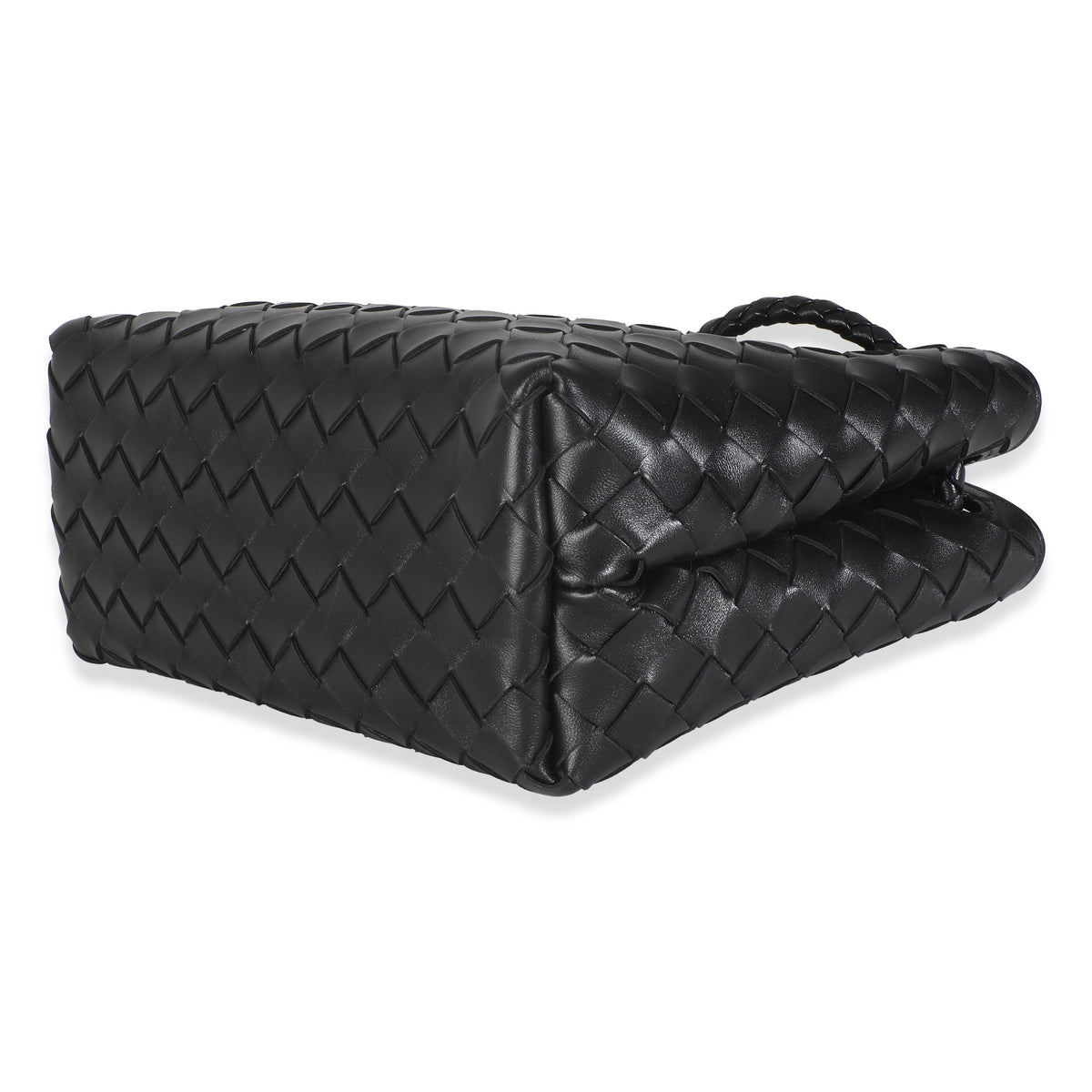 Black Nappa Intrecciato Small Andiamo Bag
