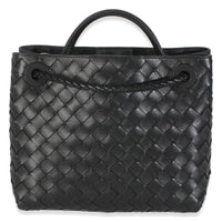 Black Nappa Intrecciato Small Andiamo Bag