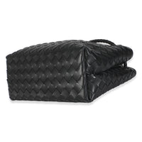 Black Nappa Intrecciato Small Andiamo Bag