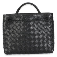 Black Nappa Intrecciato Small Andiamo Bag
