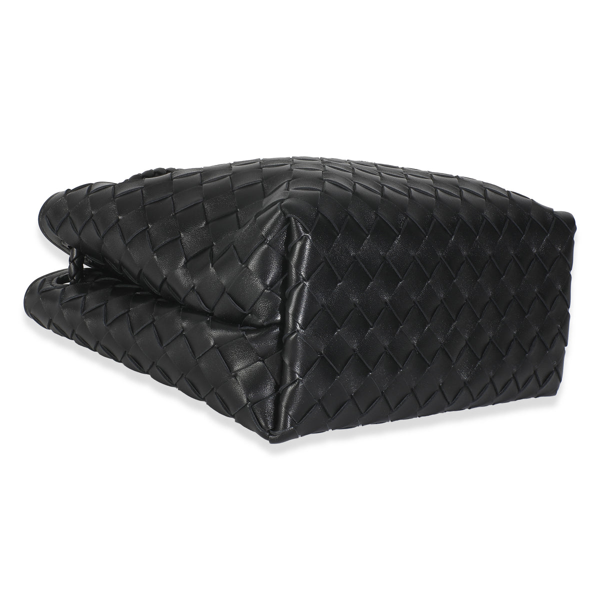 Black Nappa Intrecciato Small Andiamo Bag