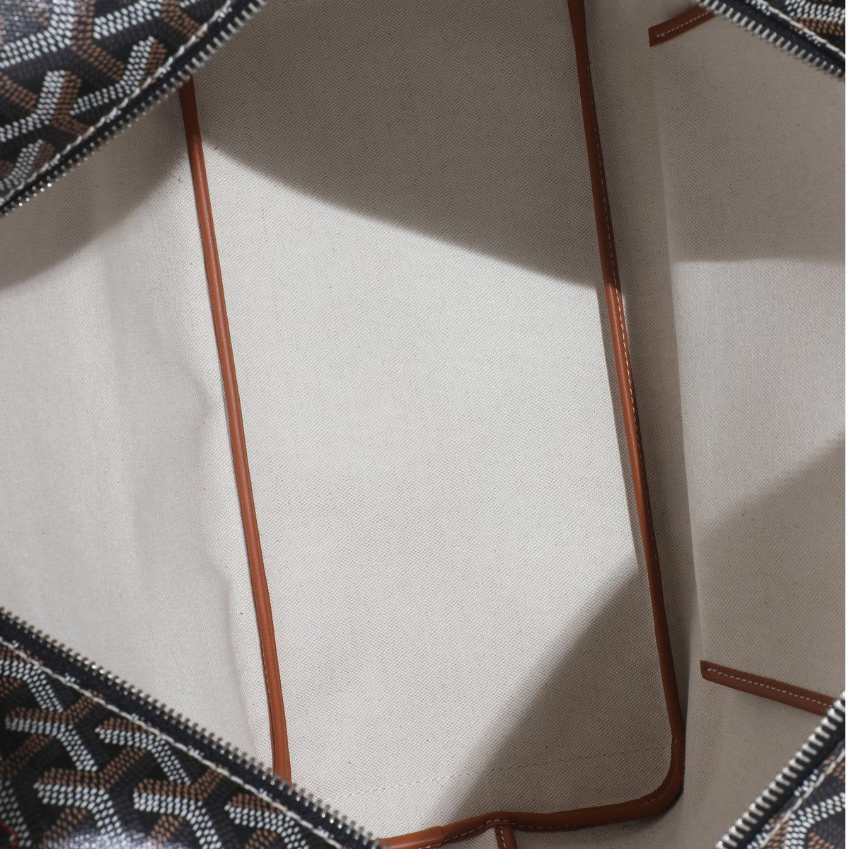 Tan Black Goyardine Canvas Artois MM