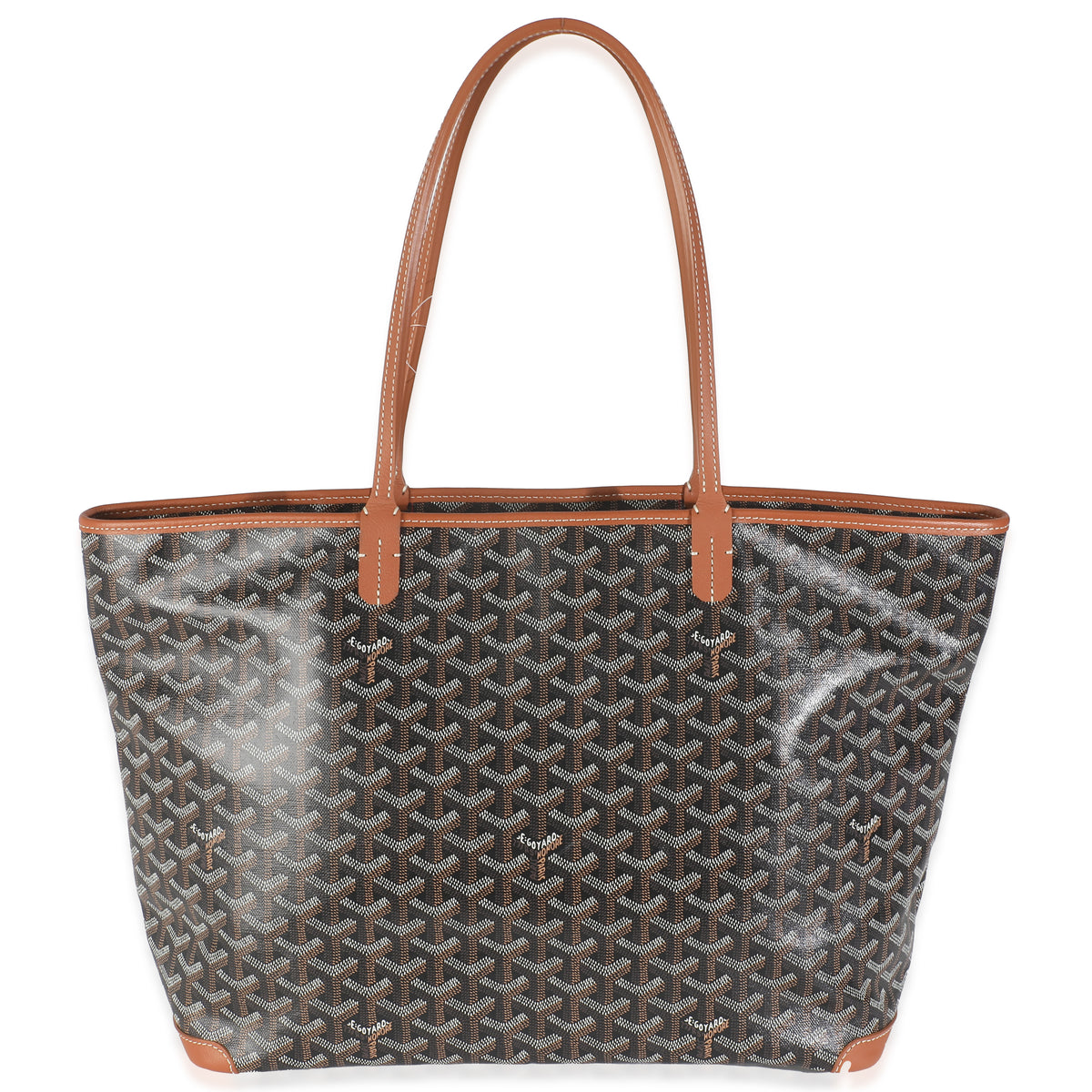 Tan Black Goyardine Canvas Artois MM