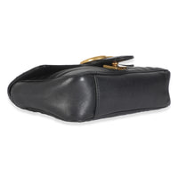 Black Matelasse Calfskin Small GG Marmont Shoulder Bag