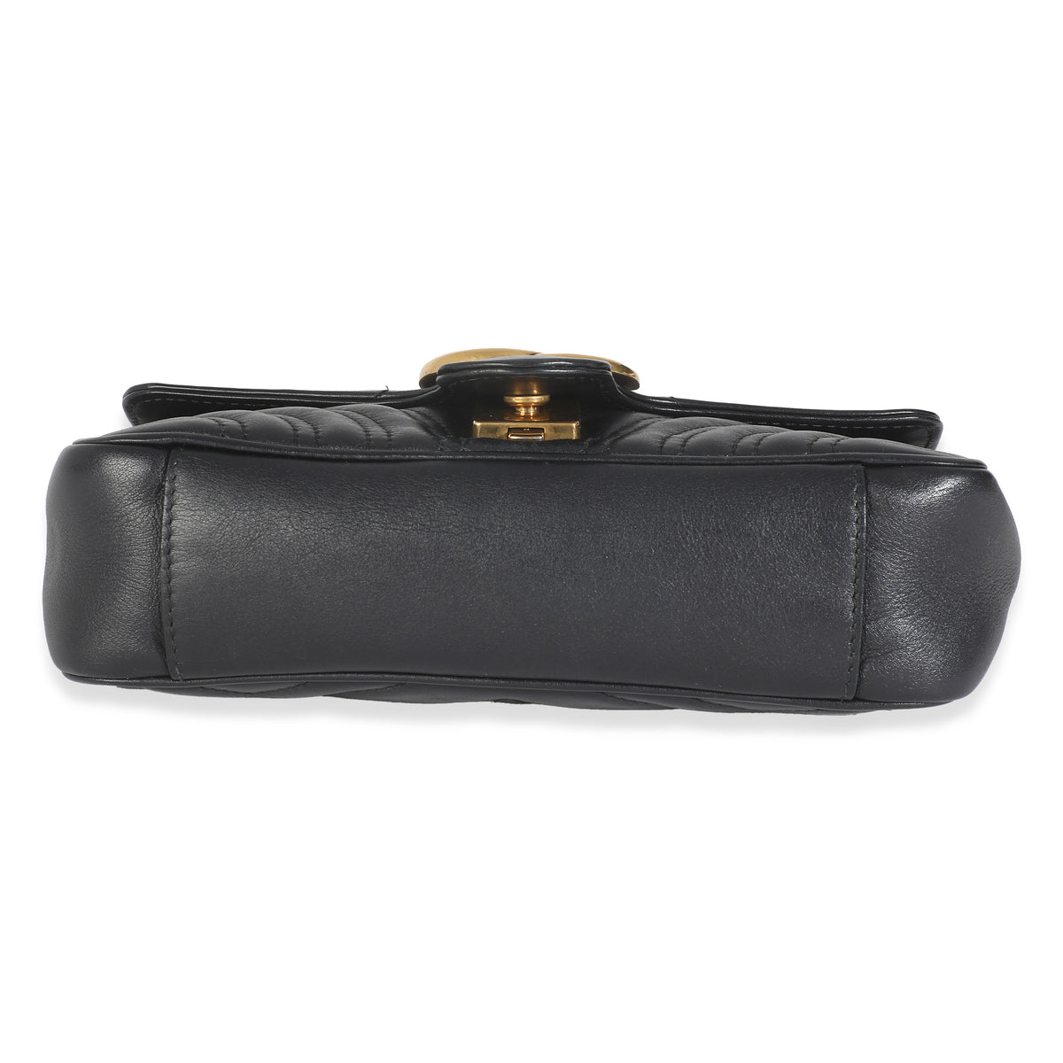 Black Matelasse Calfskin Small GG Marmont Shoulder Bag