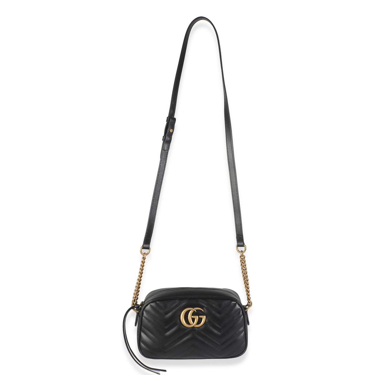 Black Matelasse Calfskin Small GG Marmont