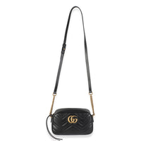 Black Matelasse Calfskin Small GG Marmont