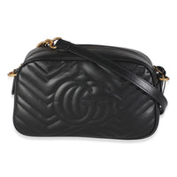 Black Matelasse Calfskin Small GG Marmont