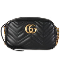 Black Matelasse Calfskin Small GG Marmont