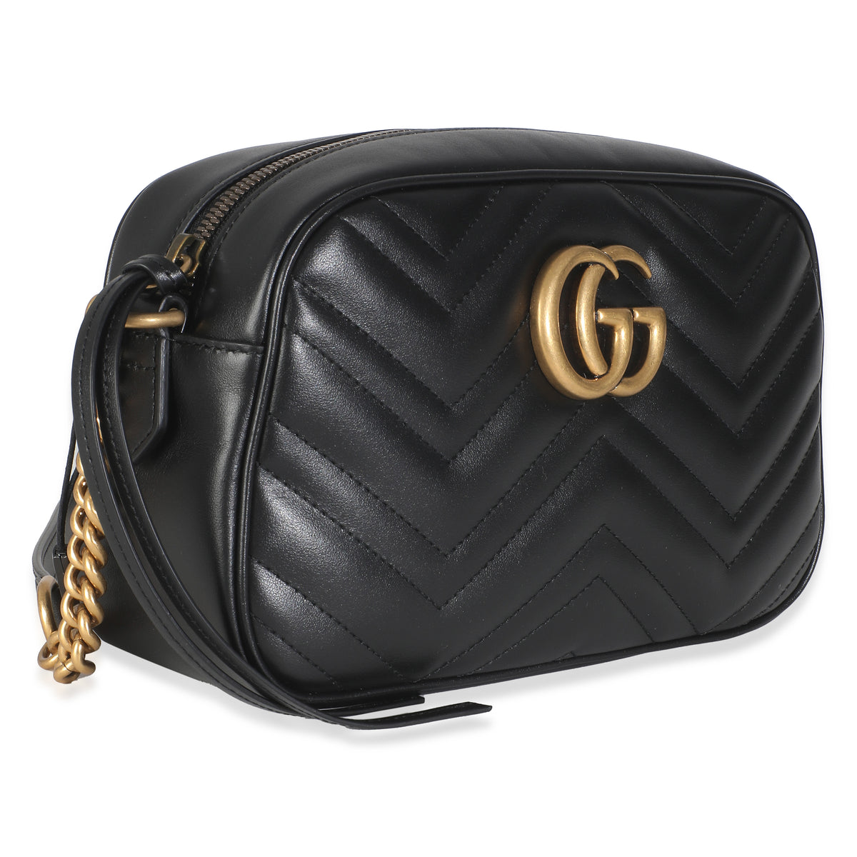 Black Matelasse Calfskin Small GG Marmont