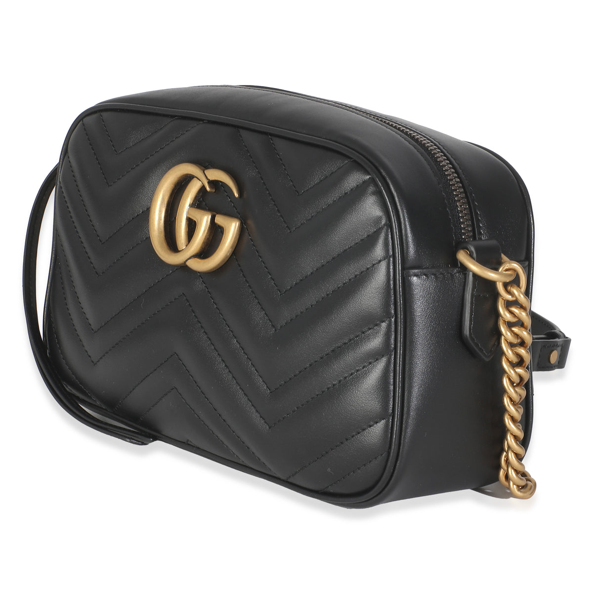 Black Matelasse Calfskin Small GG Marmont