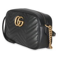 Black Matelasse Calfskin Small GG Marmont