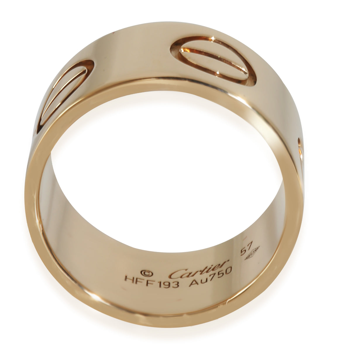 Yellow Gold  Large Model Love Ring