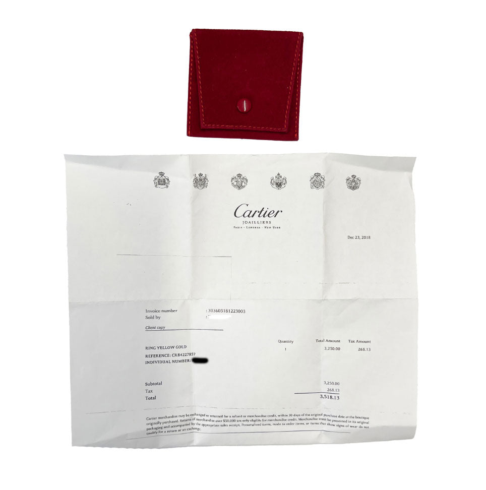 Yellow Gold  Large Model Love Ring