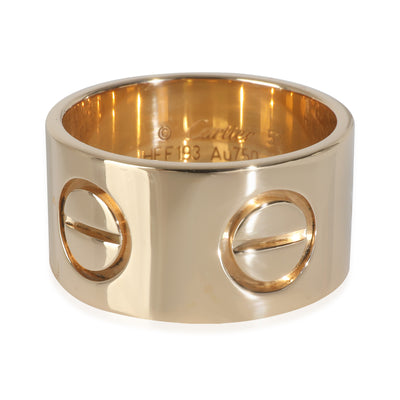 Yellow Gold  Large Model Love Ring