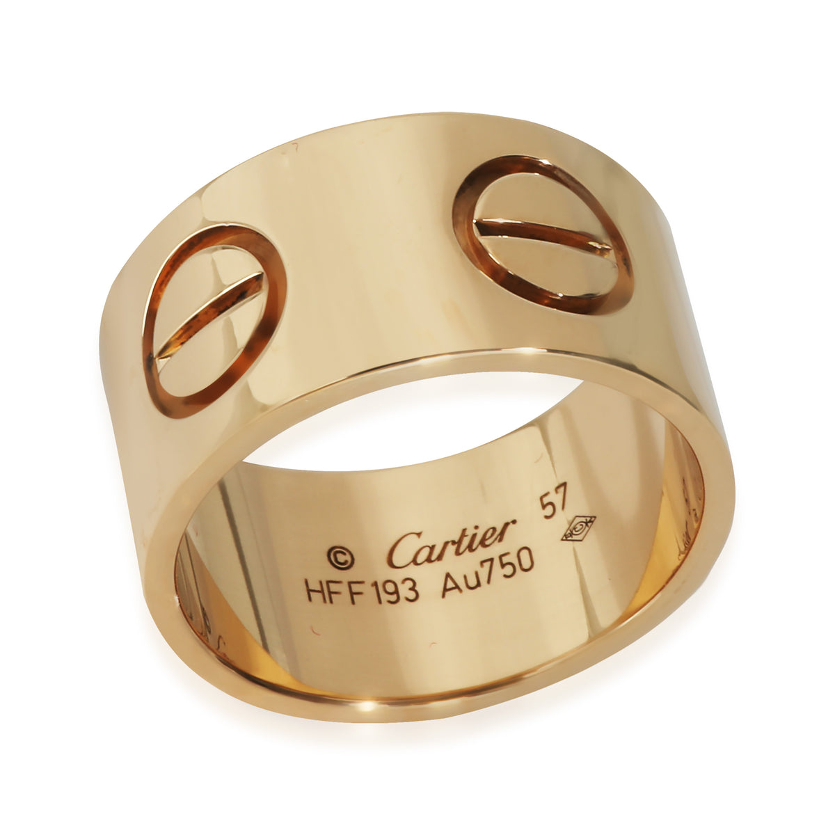 Yellow Gold  Large Model Love Ring