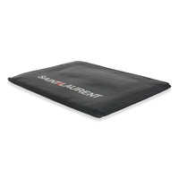 Black Calfskin Archive Logo iPad Case