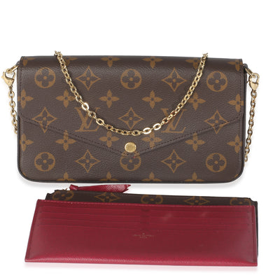 Fuchsia Monogram Canvas Felicie Pochette