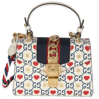 Ivory Calfskin Valentines Day Mini Sylvie Top Handle