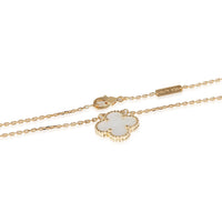 Yellow Gold Mother Of Pearl Vintage Alhambra Pendant