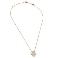 Yellow Gold Mother Of Pearl Vintage Alhambra Pendant