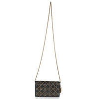 Christian Dior Black Studded Lady Dior Wallet On Chain Handbag av