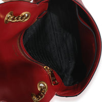 Red Pattina Saffiano Flap