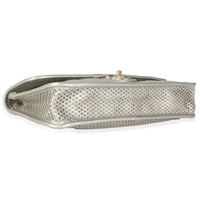 Light Gold Metallic Perforated Calfskin Small Up In The Air Flap