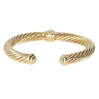 Yellow Gold Diamond Cable Classic Center Station Bracelet