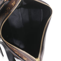 -Black Monogram Canvas Odeon MM