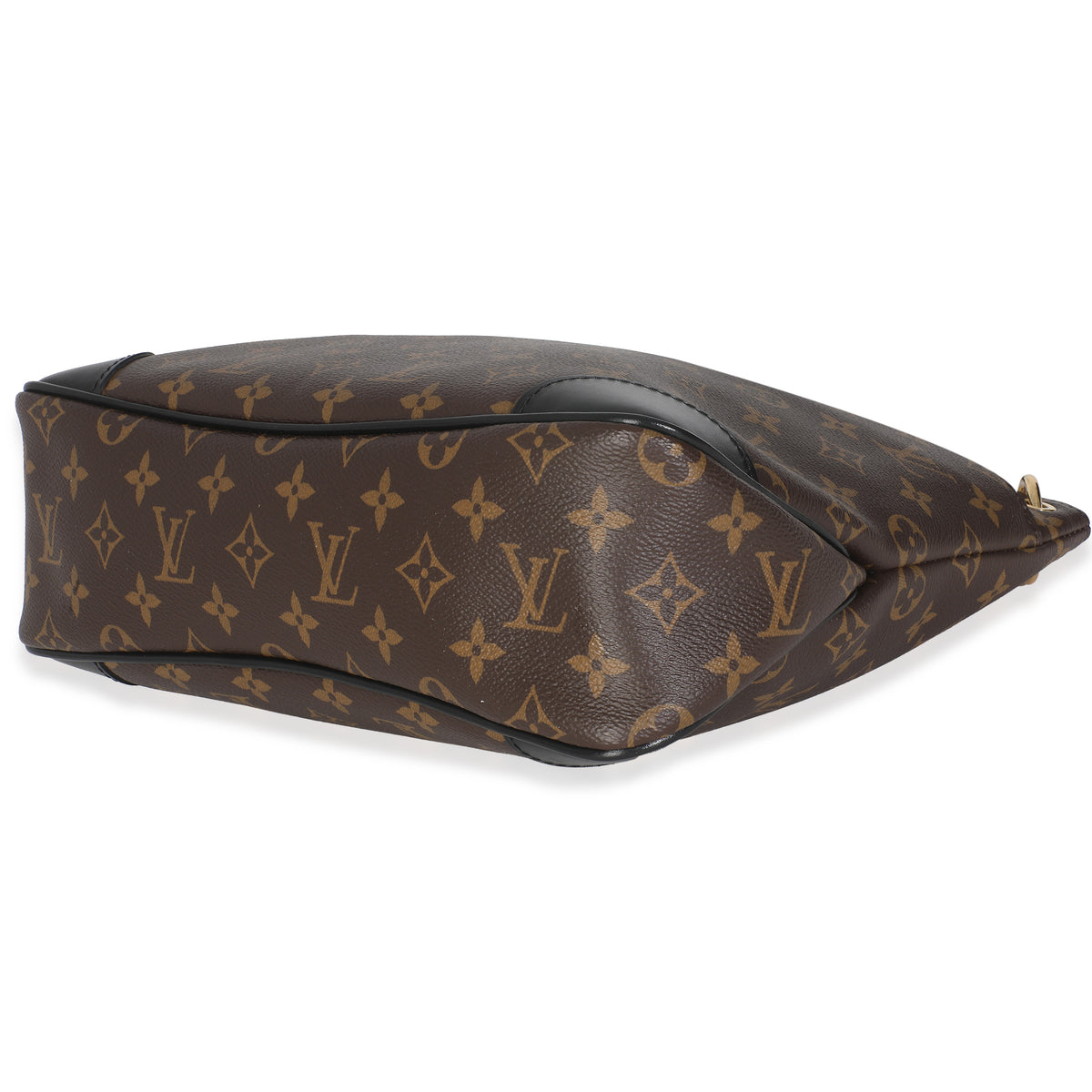 -Black Monogram Canvas Odeon MM