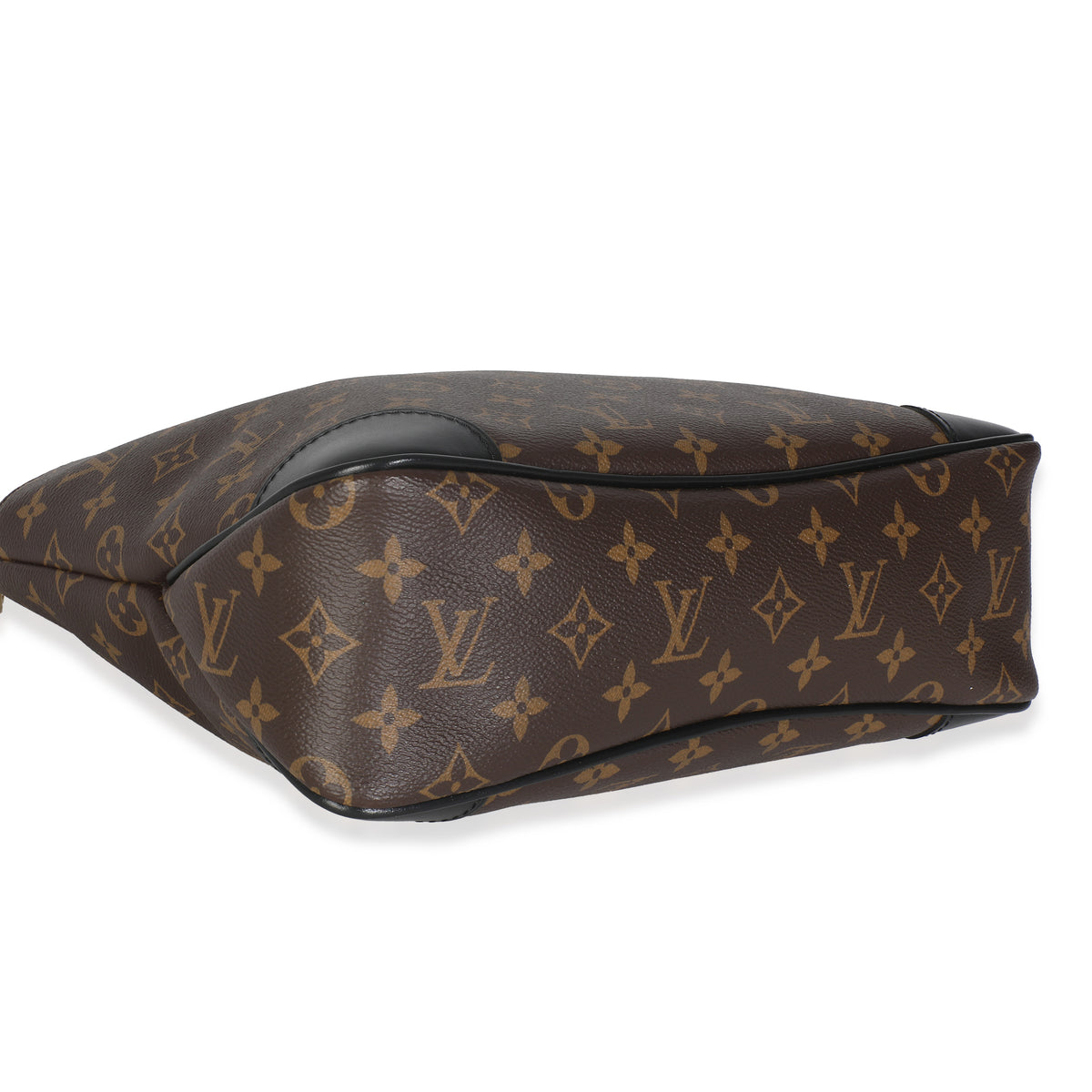 -Black Monogram Canvas Odeon MM