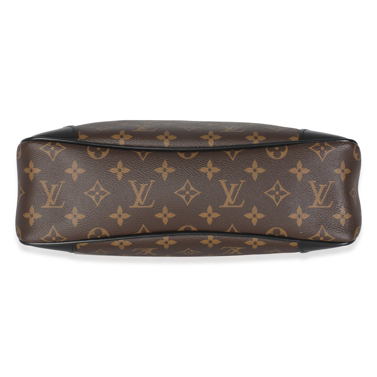 -Black Monogram Canvas Odeon MM