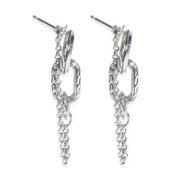 Sterling Silver  Remix Drop Link Earrings