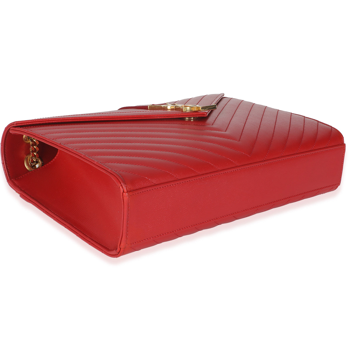 Lipstick Red Grain De Poudre Large Envelope Flap