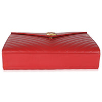 Lipstick Red Grain De Poudre Large Envelope Flap