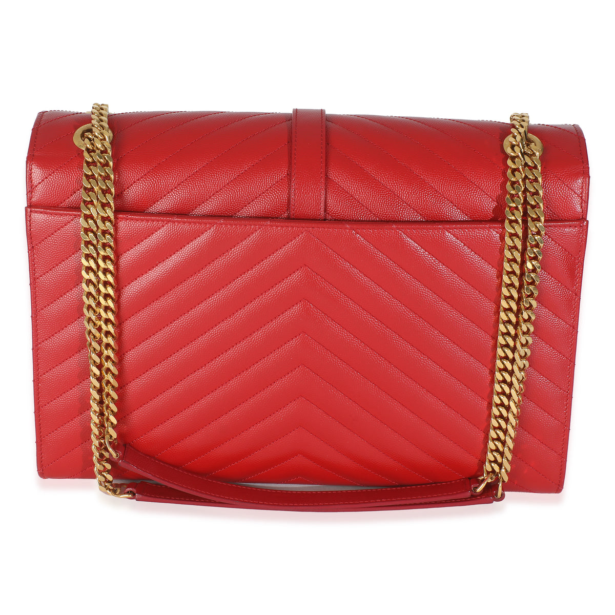 Lipstick Red Grain De Poudre Large Envelope Flap