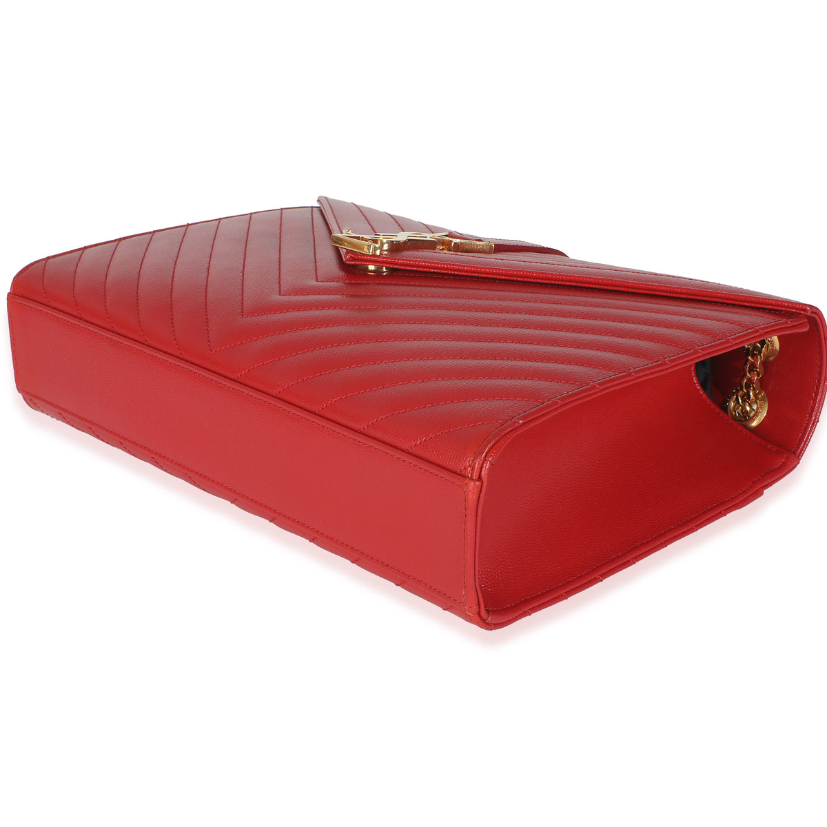 Lipstick Red Grain De Poudre Large Envelope Flap