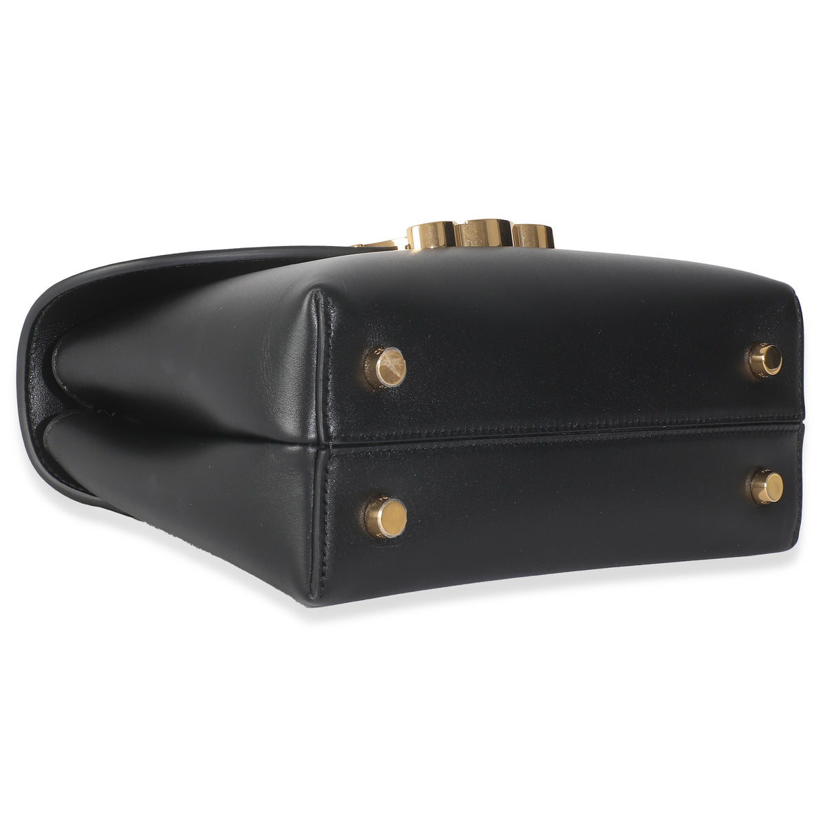Black Supple Calfskin Teen Nino Top Handle Bag