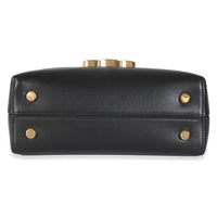 Black Supple Calfskin Teen Nino Top Handle Bag