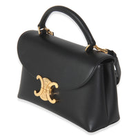 Black Supple Calfskin Teen Nino Top Handle Bag